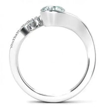 AAA+ Quality 1.11 Ct Vvs1 +Round Ice Blue White Moissanite Diamond Engagement Ring 925 Silver ABC Jewelery