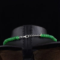 AAA+ Quality 171 Cts Earth Mined Green Emerald Round Shape Beads Womens Necklace ABC Jewelery