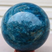 AAA+ Quality 452g Natural blue apatite ball sphere quartz crystal mineral healing ABC Jewelery