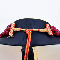 AAA+ Quality 680.00 Cts Earth Mined Round Shape 3 Strand Red Ruby Beads Necklace ABC Jewelery