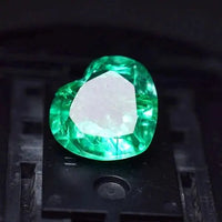 AAA+ Quality 9.50 Ct Natural Emerald Green Heart Cut Loose Gemstone ABC Jewelery
