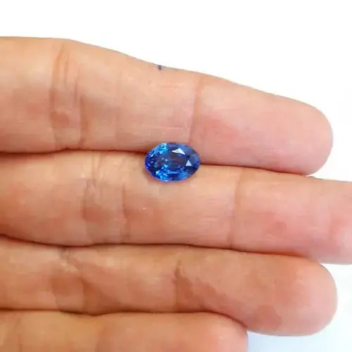 AAA+ Quality GIE Certified 2 Ct Natural Flawless Blue Sapphire Oval Cut Best Loose Gemstone ABC Jewelery