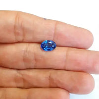 AAA+ Quality GIE Certified 2 Ct Natural Flawless Blue Sapphire Oval Cut Best Loose Gemstone ABC Jewelery