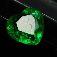 AAA+ Quality Heart Cut 10 Ct Natural Green Colombian Emerald Loose Gemstone ABC Jewelery