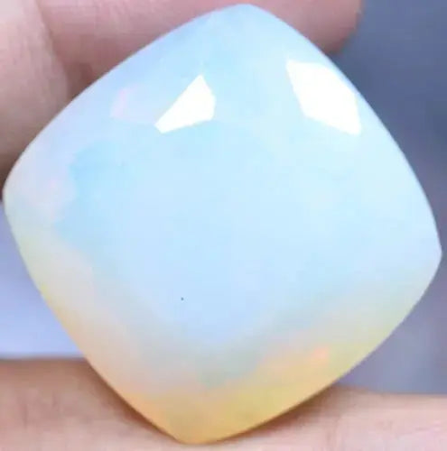 AAA+ Quality Natural Fire Opal 78.80 Ct Cushion Certified Unheated Welo Australian Gemstone ABC Jewelery