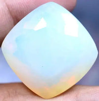 AAA+ Quality Natural Fire Opal 78.80 Ct Cushion Certified Unheated Welo Australian Gemstone ABC Jewelery