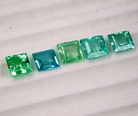 AAA+ Quality Natural Montana Green Sapphire 10 Cts Stunning Princess Cut Certified Gemstone ABC Jewelery