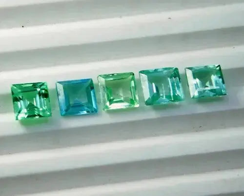 AAA+ Quality Natural Montana Green Sapphire 10 Cts Stunning Princess Cut Certified Gemstone ABC Jewelery