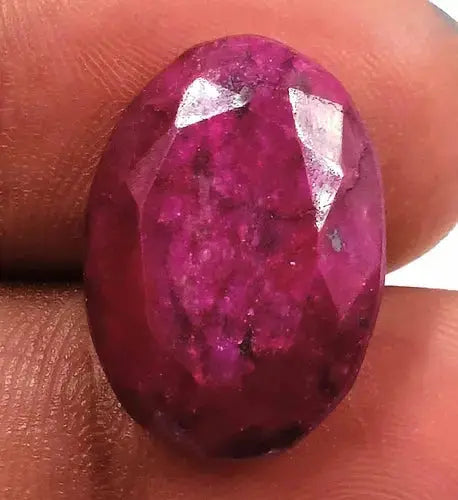 AAA+ Quality Red Ruby 19.10 Ct Natural Certified Oval Cut Loose Gemstone 5DOB ABC Jewelery