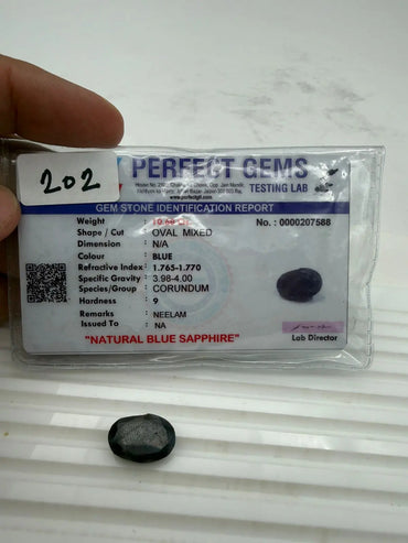 AA+ QUALITY OVAL MIXED NATURAL BLUE SAPPHIRE, BLUE COLORED, INDIAN GEMSTONE, WEIGHT 10.6 CTS ABC Jewelries