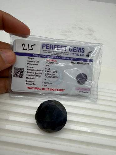 AA+ QUALITY ROUND MIXED NATURAL BLUE SAPPHIRE, BLUE COLORED, INDIAN GEMSTONE, WEIGHT 102.9 CTS ABC Jewelries