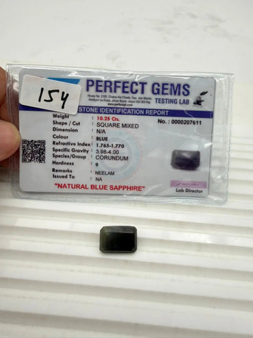 AA+ QUALITY SQUARE MIXED NATURAL BLUE SAPPHIRE, BLUE COLORED, INDIAN GEMSTONE, WEIGHT 10.52 CTS ABC Jewelries