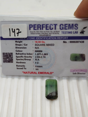 AA+ QUALITY SQUARE MIXED NATURAL BLUE SAPPHIRE, GREEN COLORED, INDIAN GEMSTONE, WEIGHT 10.35 CTS ABC Jewelries