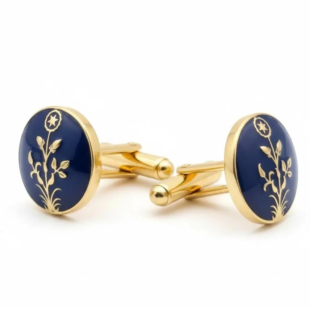 ABC Classic Men's Cufflinks – Elegant Shirt Accessories for Formal Wear, CL08