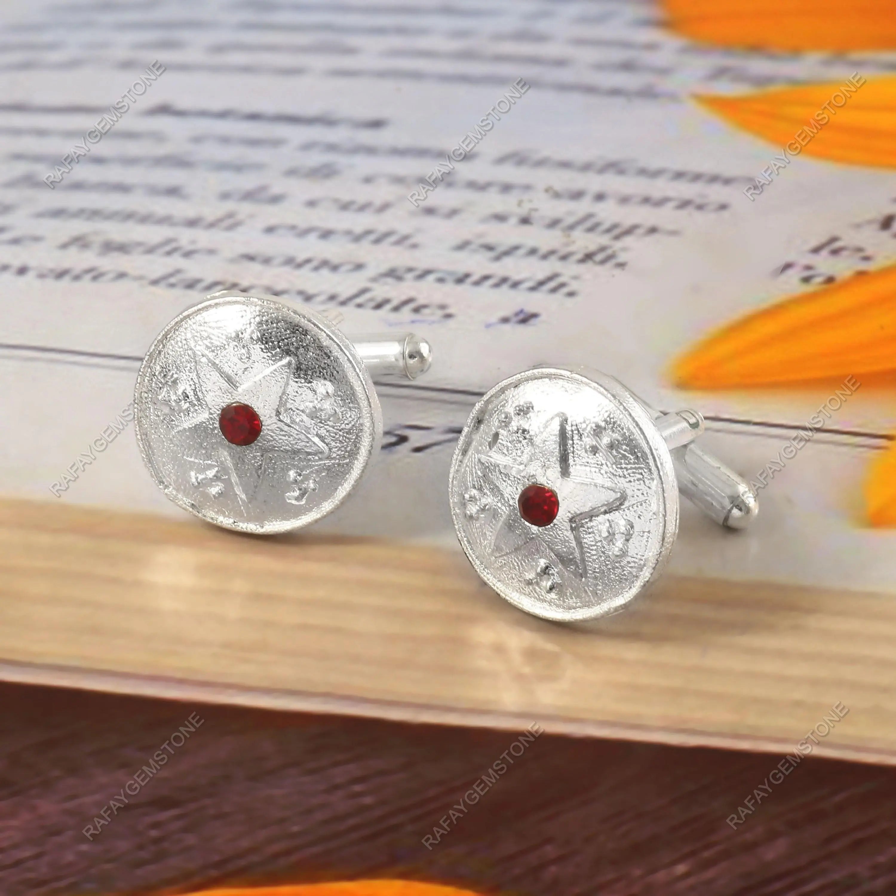 ABC Classic Men's Cufflinks – Elegant Shirt Accessories for Formal Wear, CL11