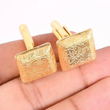 ABC Classic Men's Cufflinks – Elegant Shirt Accessories for Formal Wear, CL24 ABC Rugs Kilims