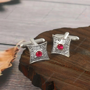 ABC Classic Men's Cufflinks – Elegant Shirt Accessories for Formal Wear, CL41 ABC Rugs Kilims
