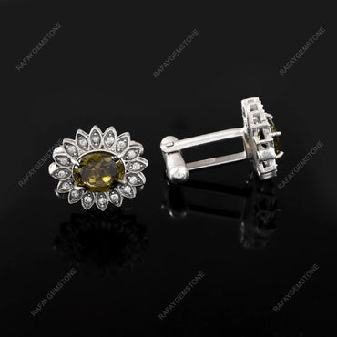 ABC Classic Men's Cufflinks – Elegant Shirt Accessories for Formal Wear, CL44 ABC Rugs Kilims