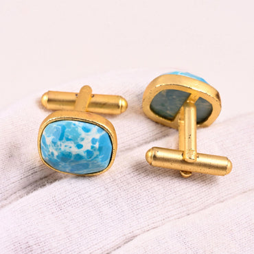 ABC Classic Men's Cufflinks – Elegant Shirt Accessories for Formal Wear, CL74 ABC Rugs Kilims