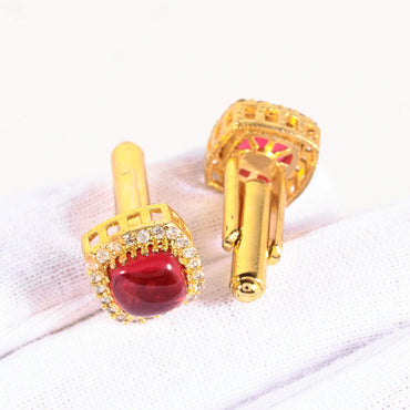 ABC Classic Men's Cufflinks – Elegant Shirt Accessories for Formal Wear, CL78 ABC Rugs Kilims