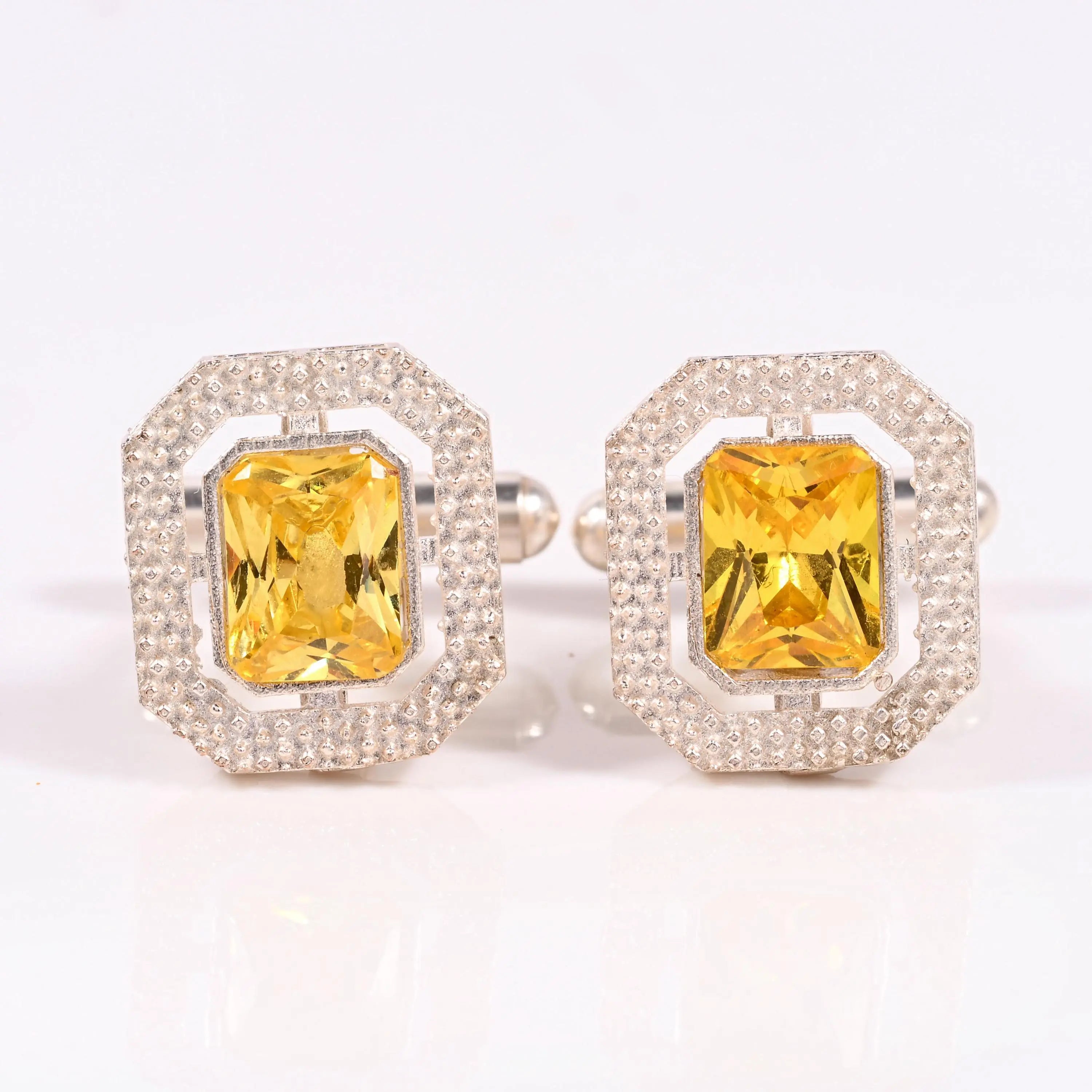 ABC Classic Men's Cufflinks – Elegant Shirt Accessories for Formal Wear, CL82