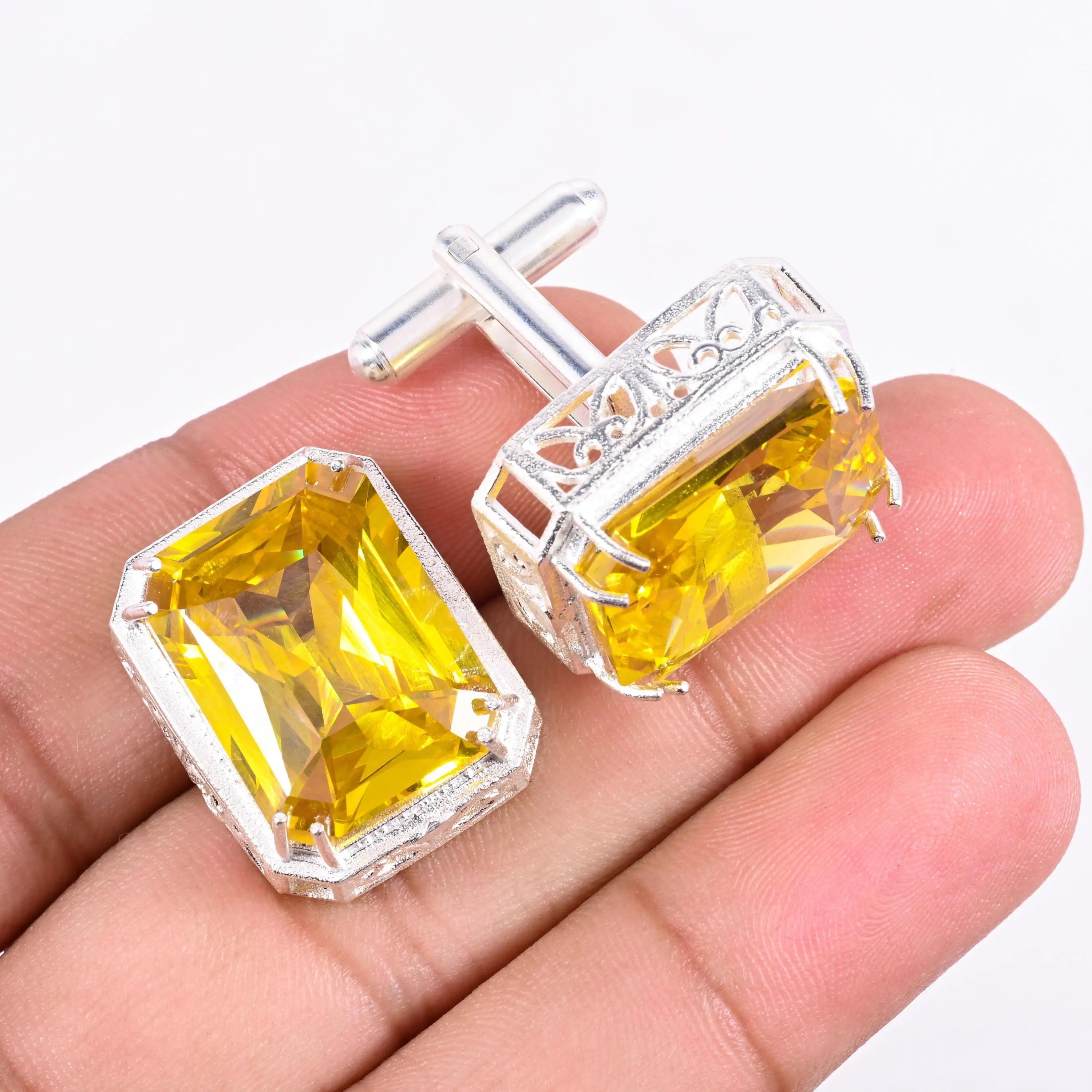 ABC Classic Men's Cufflinks – Elegant Shirt Accessories for Formal Wear, CL83