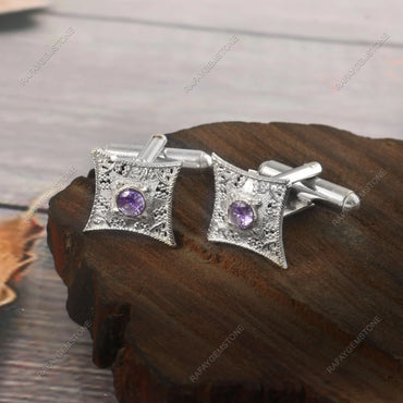 ABC Classic Men's Cufflinks – Elegant Shirt Accessories for Formal Wear, CL86 ABC Rugs Kilims