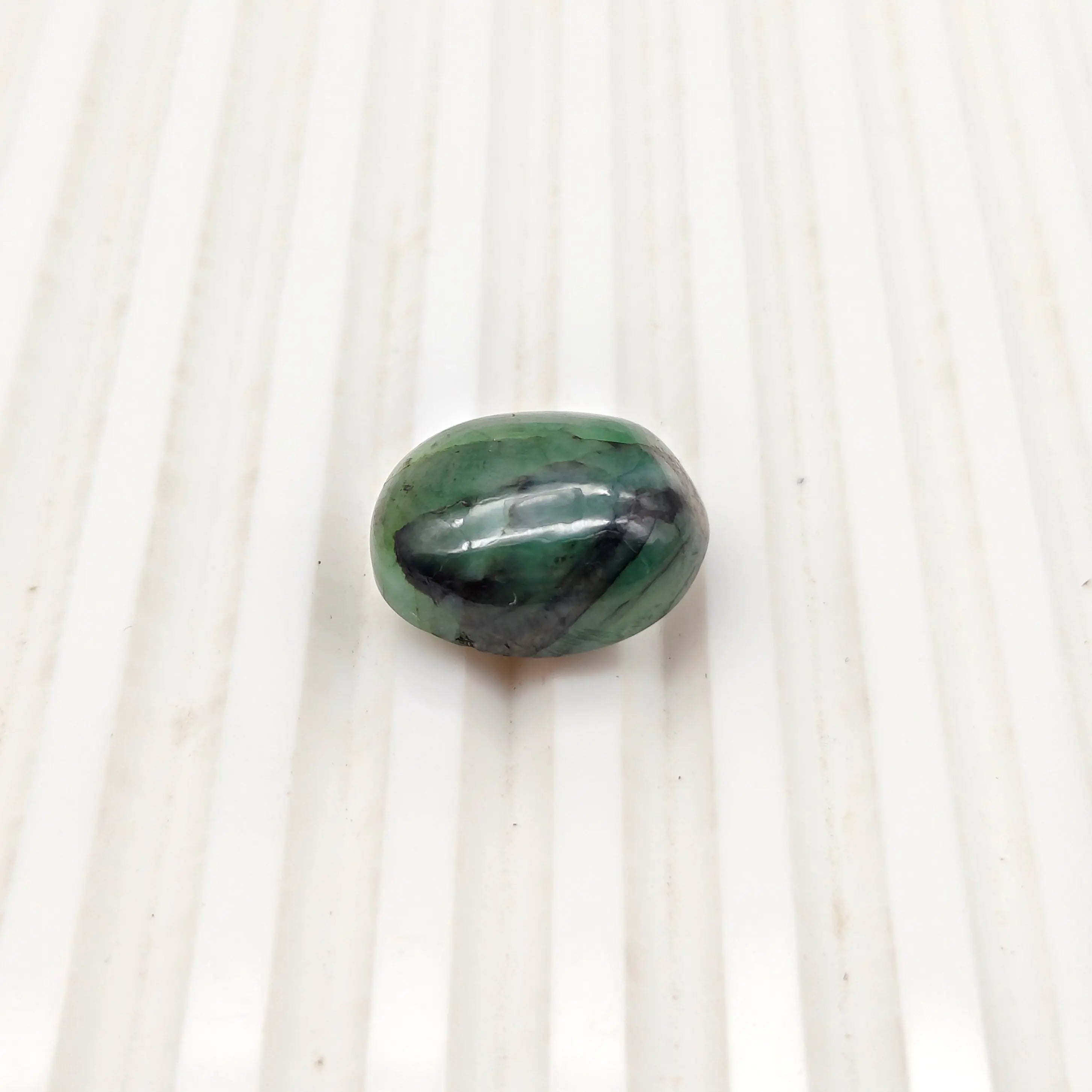 A+ Quality OVAL CABOCHON NATURAL EMERALD, GREEN COLORED, INDIAN GEMSTONE, WEIGHT 17.45 CTS