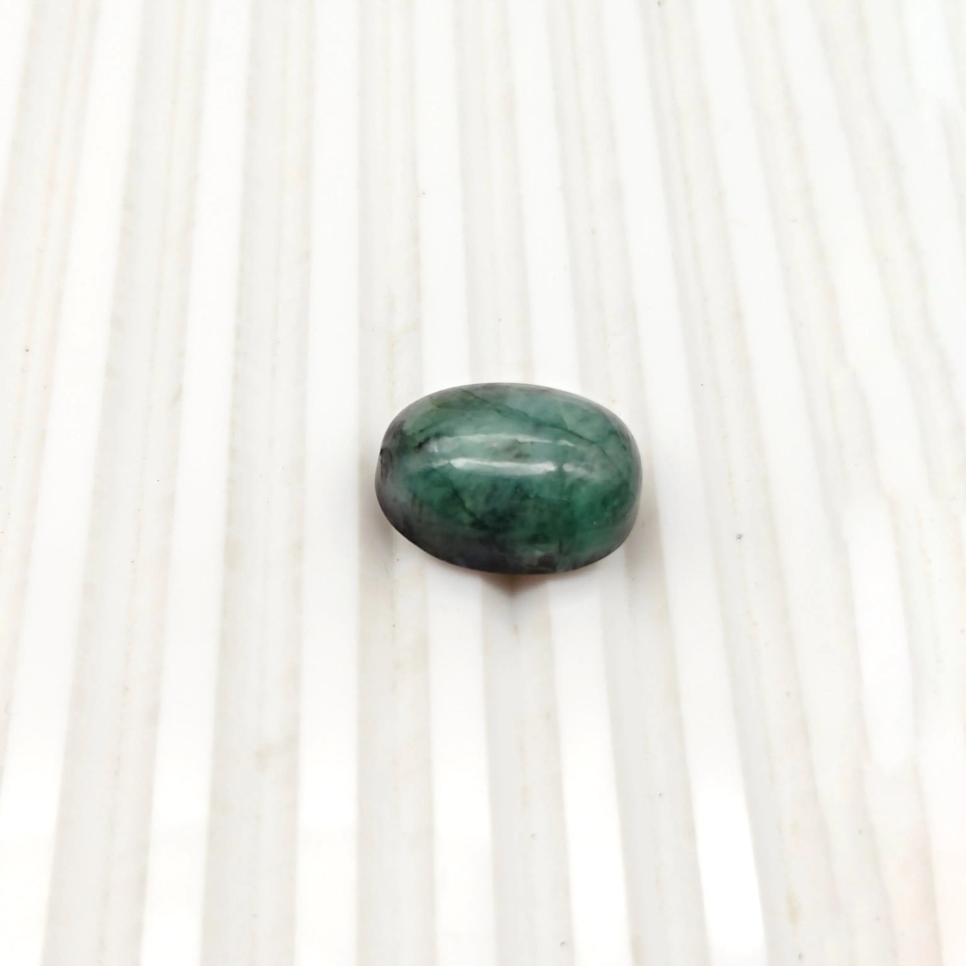 A+ Quality OVAL CABOCHON NATURAL EMERALD, GREEN COLORED, INDIAN GEMSTONE, WEIGHT 17.65 CTS