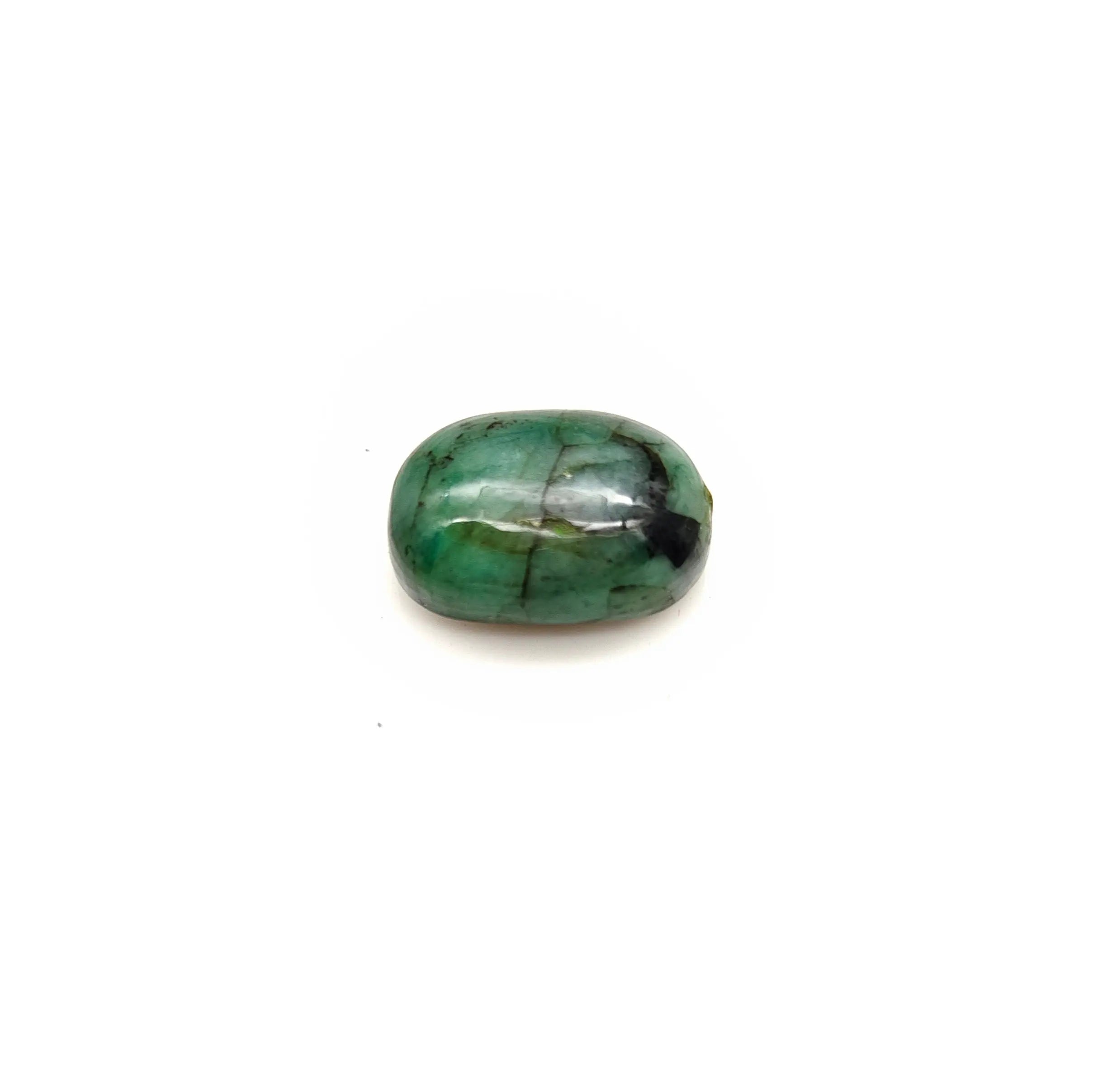 A+ Quality OVAL CABOCHON NATURAL EMERALD, GREEN COLORED, INDIAN GEMSTONE, WEIGHT 19.25 CTS