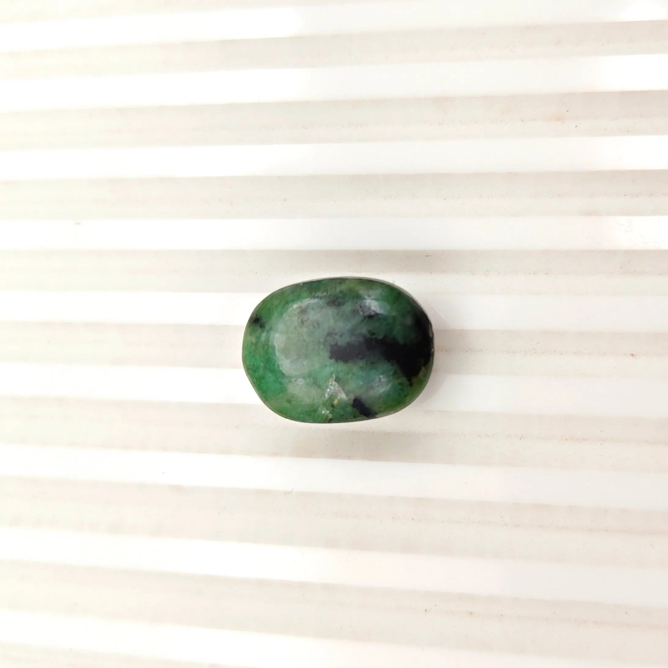 A+ Quality OVAL CABOCHON NATURAL EMERALD, GREEN COLORED, INDIAN GEMSTONE, WEIGHT 22.45 CTS