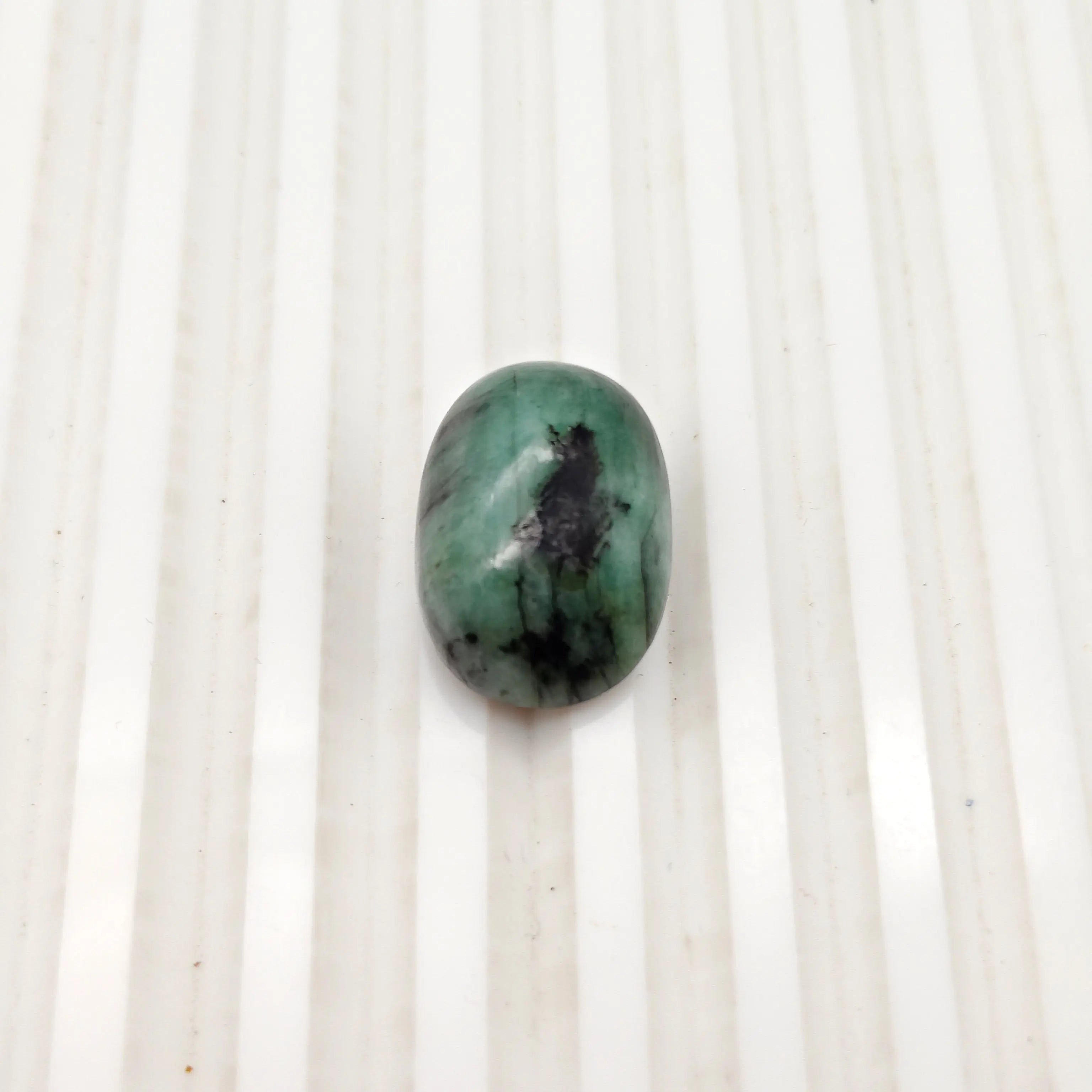A+ Quality OVAL CABOCHON NATURAL EMERALD, GREEN COLORED, INDIAN GEMSTONE, WEIGHT 22.85 CTS