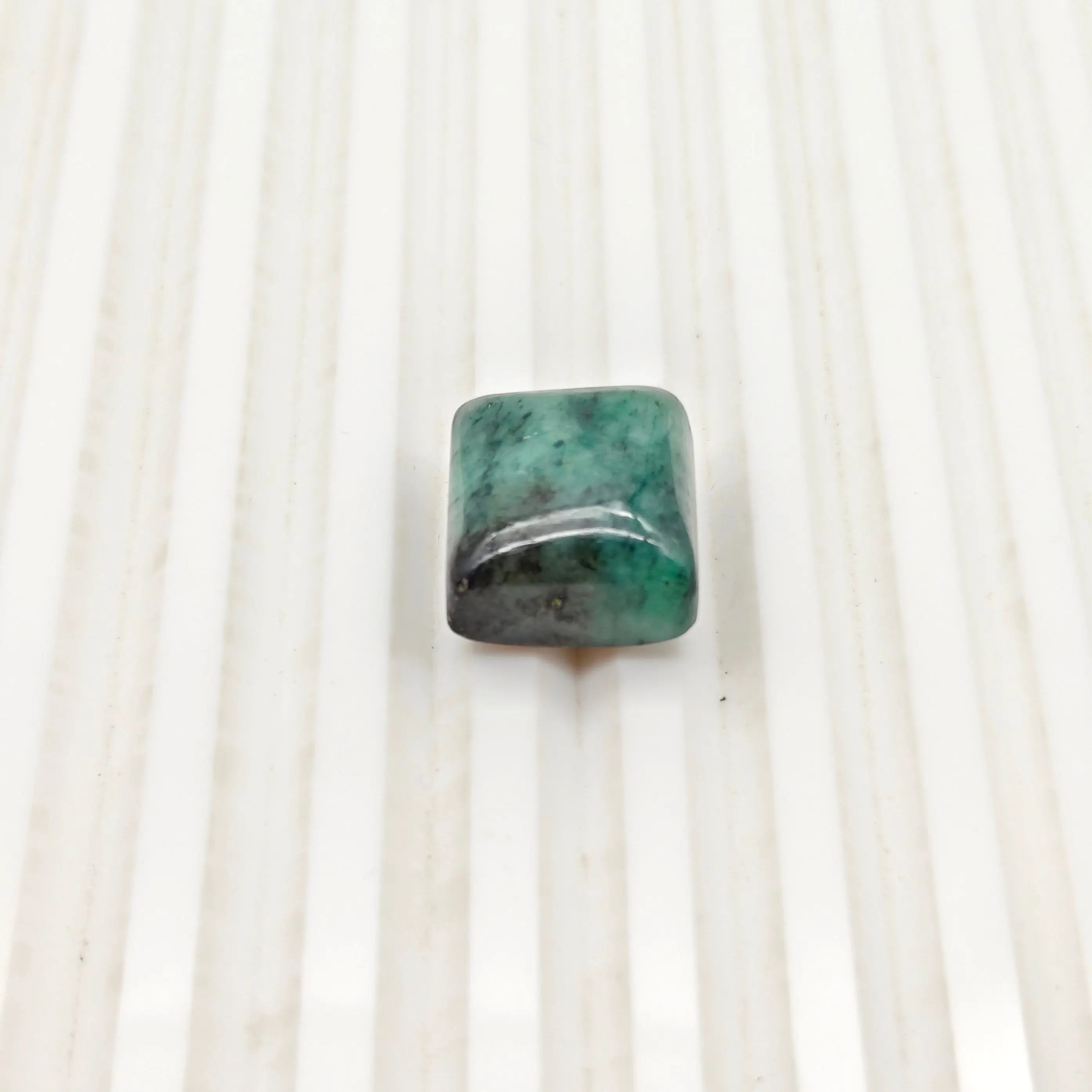 A+ Quality SQUARE CABOCHON NATURAL EMERALD, GREEN COLORED, INDIAN GEMSTONE, WEIGHT 19 CTS