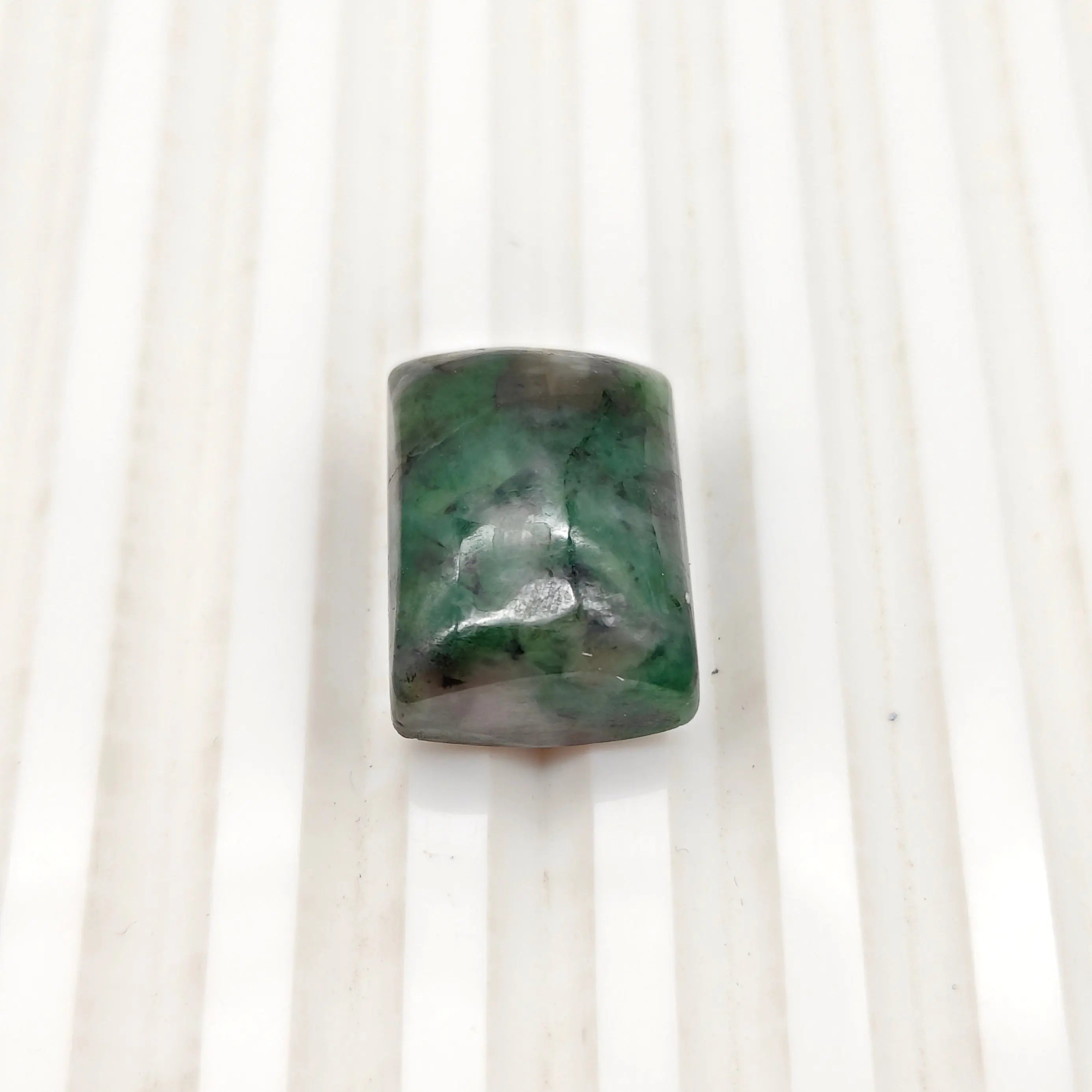 A+ Quality SQUARE CABOCHON NATURAL EMERALD, GREEN COLORED, INDIAN GEMSTONE, WEIGHT 23.8 CTS