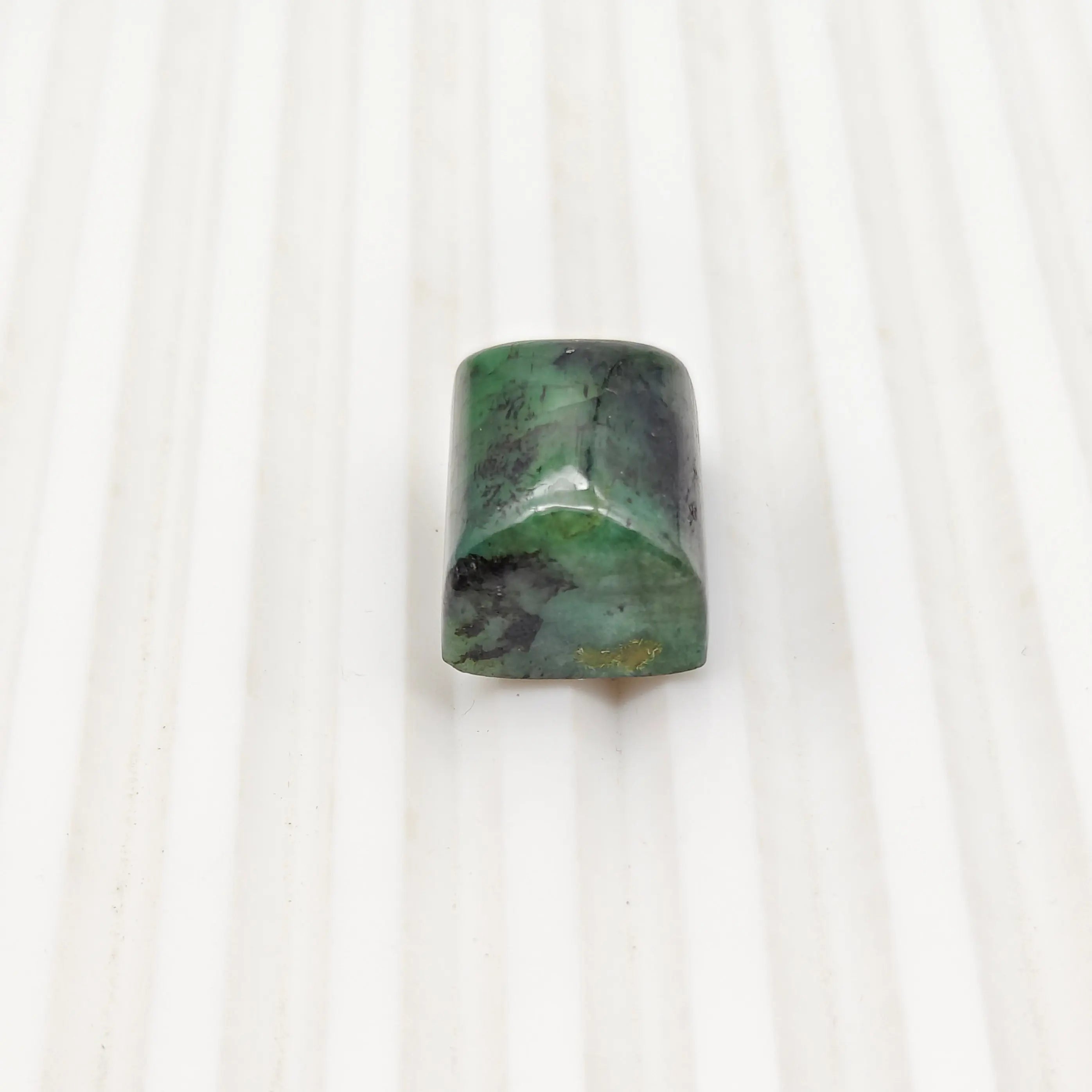 A+ Quality SQUARE CABOCHON NATURAL EMERALD, GREEN COLORED, INDIAN GEMSTONE, WEIGHT 24.1 CTS