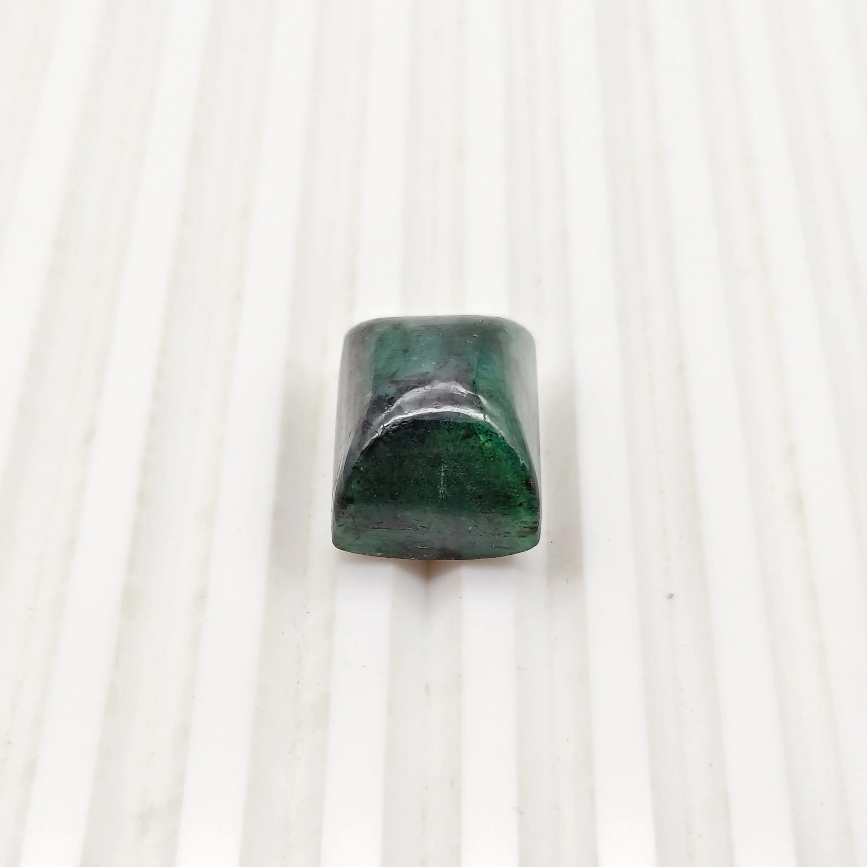 A+ Quality SQUARE CABOCHON NATURAL EMERALD, GREEN COLORED, INDIAN GEMSTONE, WEIGHT 26.65 CTS