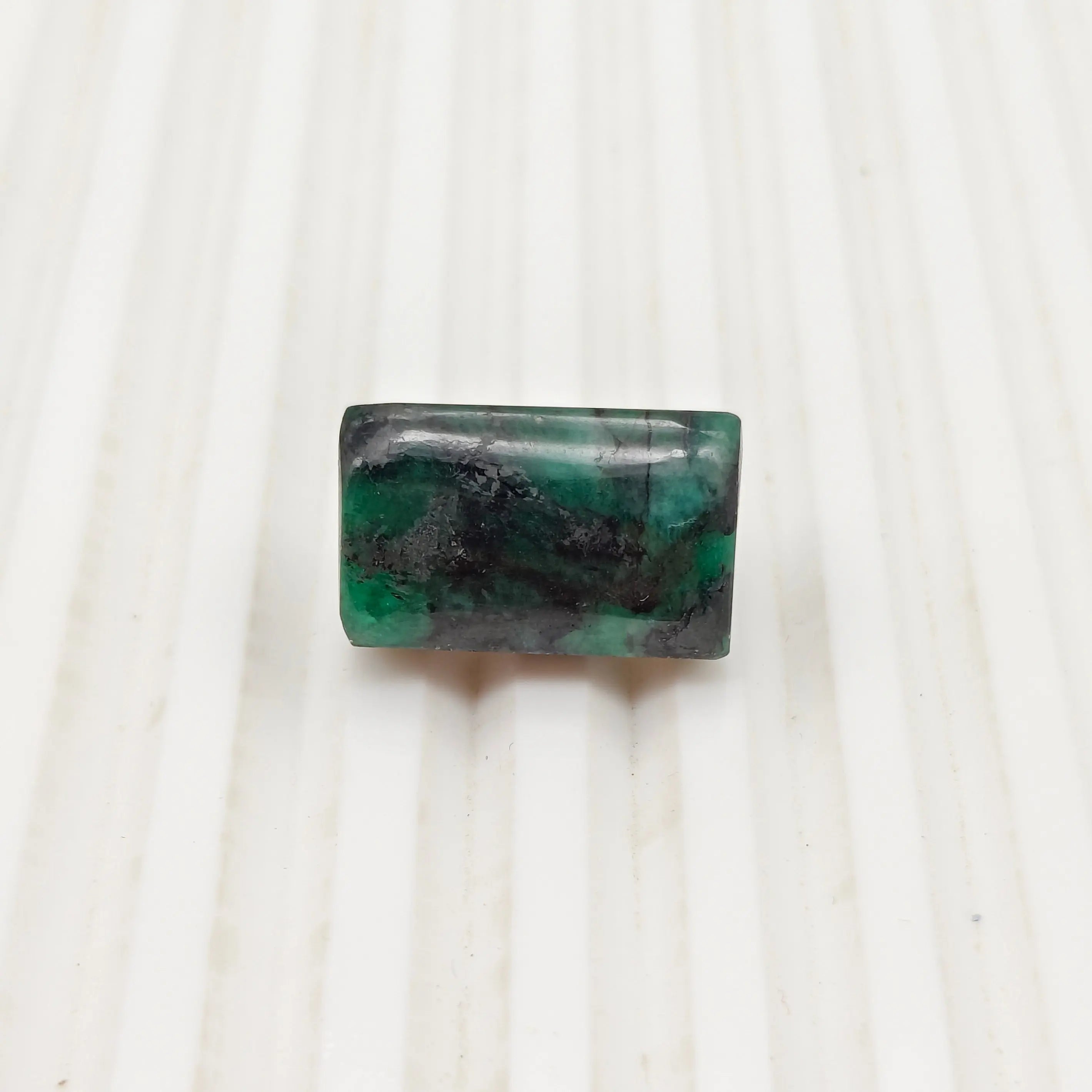 A+ Quality SQUARE CABOCHON NATURAL EMERALD, GREEN COLORED, INDIAN GEMSTONE, WEIGHT 28 CTS