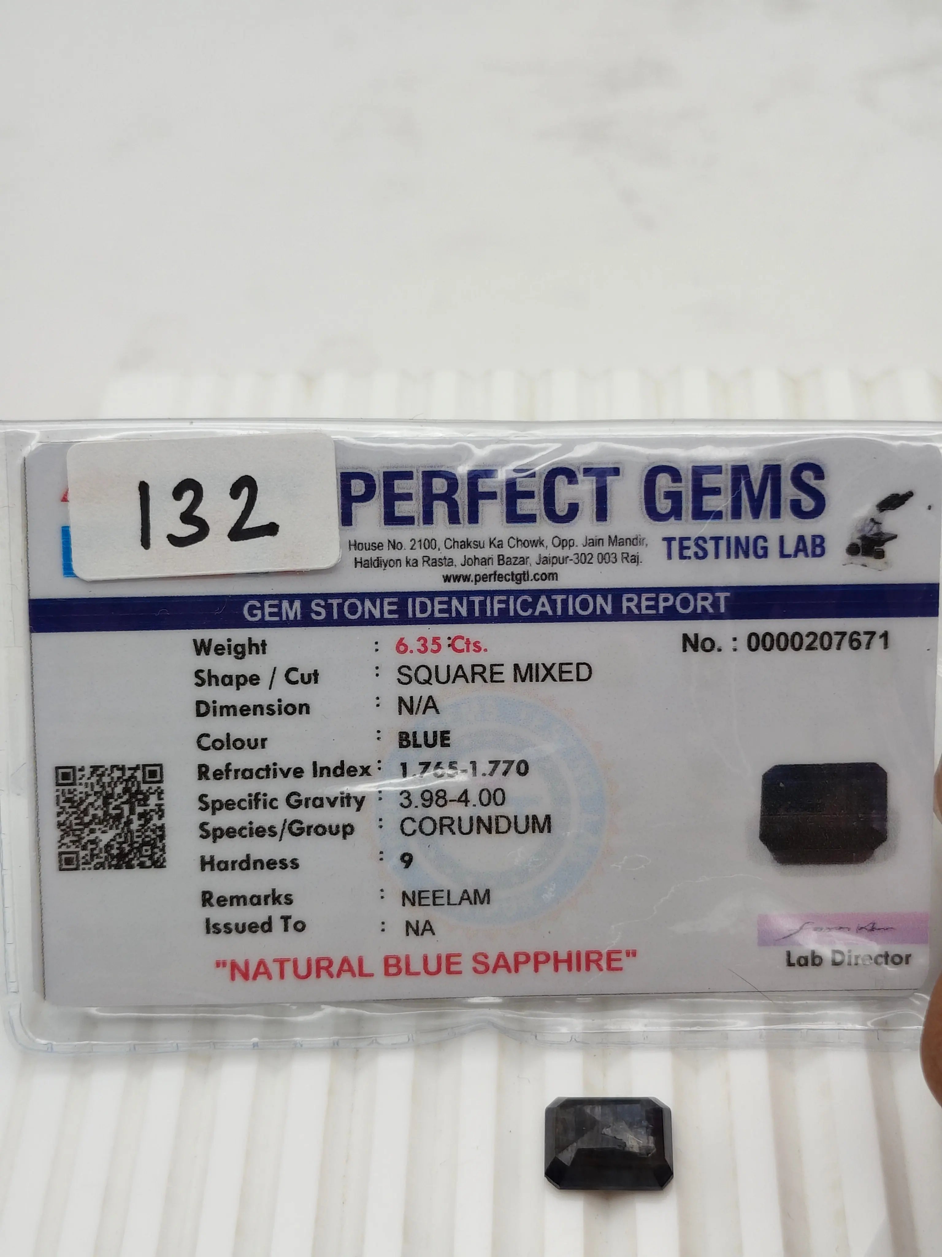 A+ QUALITY SQUARE MIXED NATURAL BLUE SAPPHIRE, BLUE COLORED, INDIAN GEMSTONE, WEIGHT 6.35 CTS ABC Jewelries