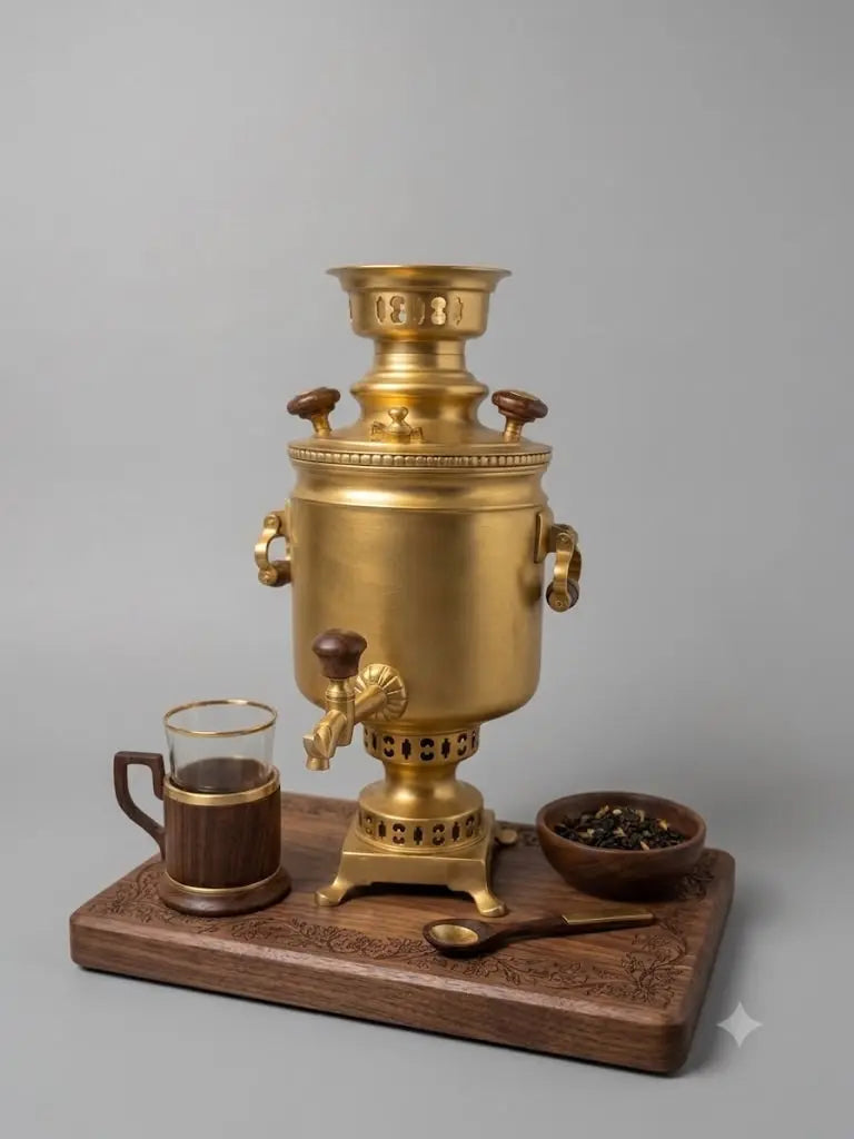 Antique Brass Samovar 