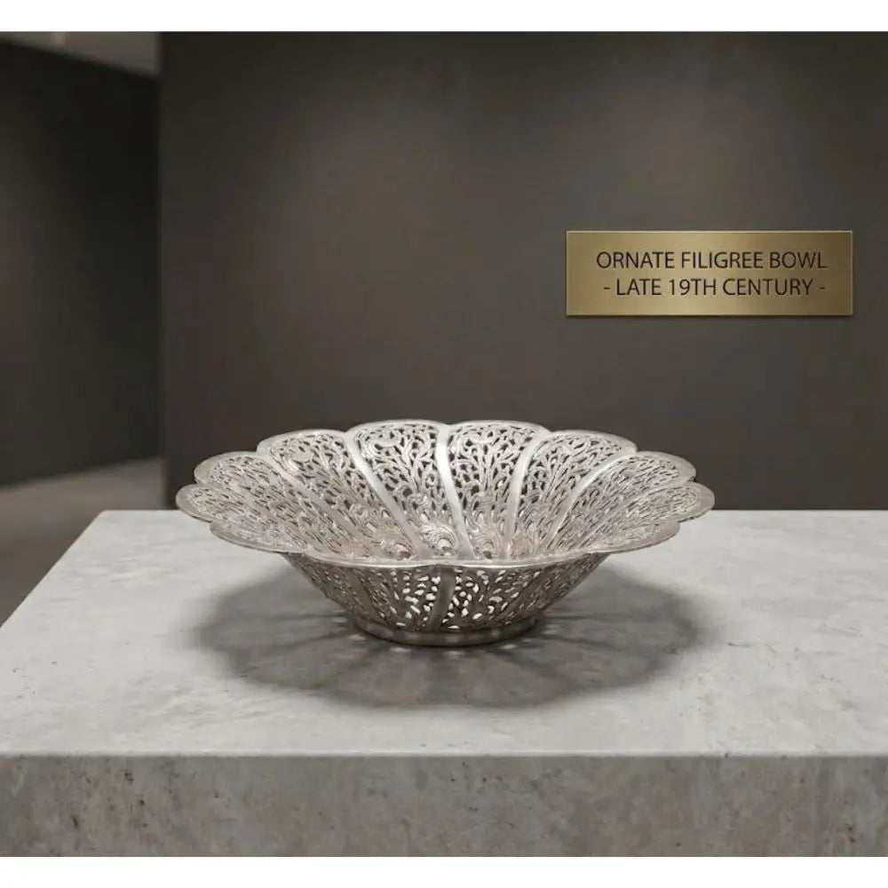 Antique English Silver-Plated Repoussé Charger