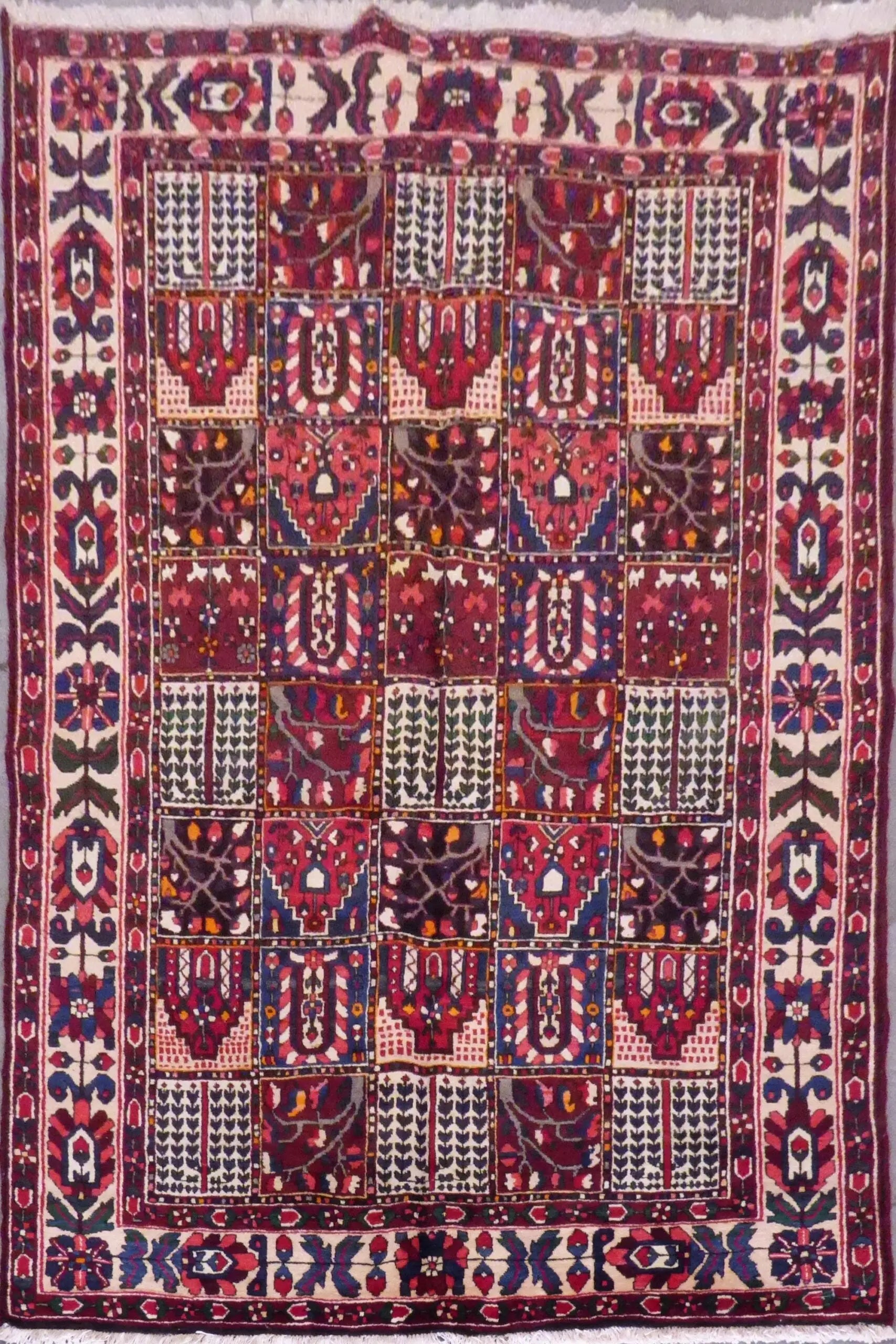 Antique Hand Knotted Persian Tabriz Rugs, Wool & Cotton, Red, 10'2" X 6'9", Panr02598 (Red : 10540)