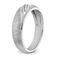 14k White Gold Polished/Satin Men's Ring Mounting