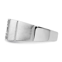 14k White Gold 1 ct Lab Grown Diamond VS/SI+ G+ Complete Men's Ring