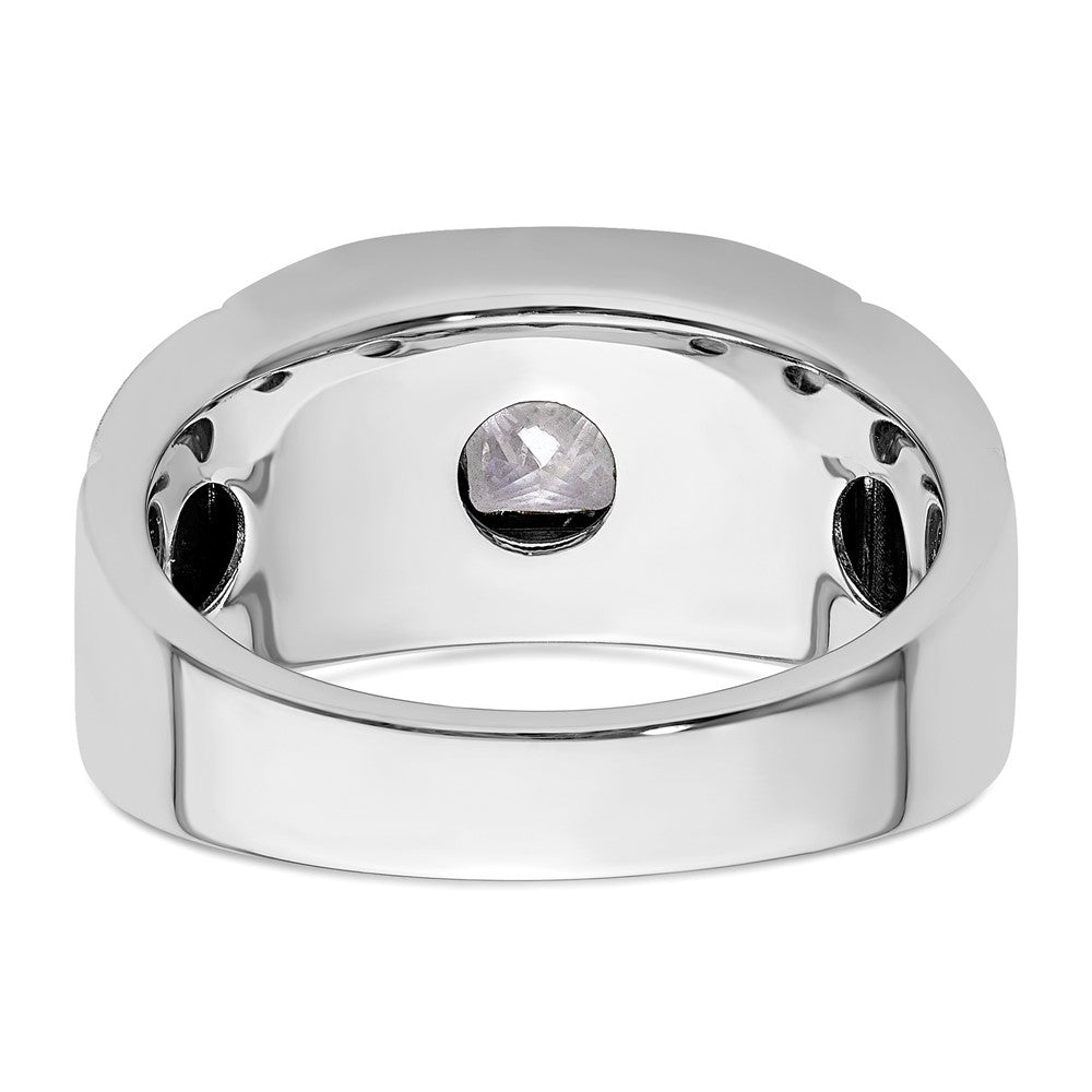 14k White Gold 1 ct Lab Grown Diamond VS/SI+ G+ Complete Men's Ring