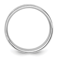 14k White Gold 1/5 ct Lab Grown Dia VS/SI+ G+ Complete Cross Men's Ring