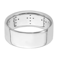 14k White Gold 1/5 ct Lab Grown Dia VS/SI+ G+ Complete Cross Men's Ring