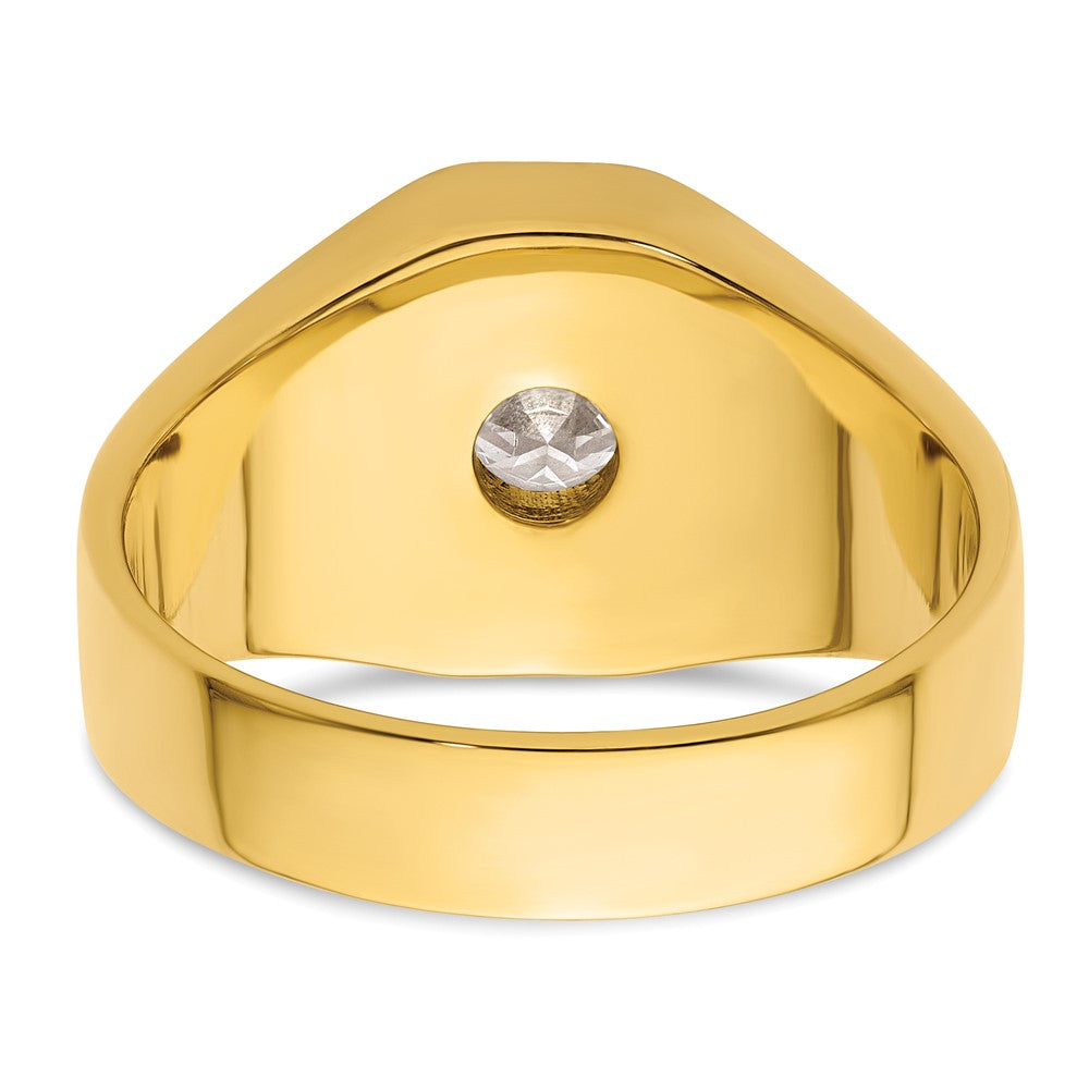 IBGoodman 14k Polished and Satin Men's Ring Mounting
