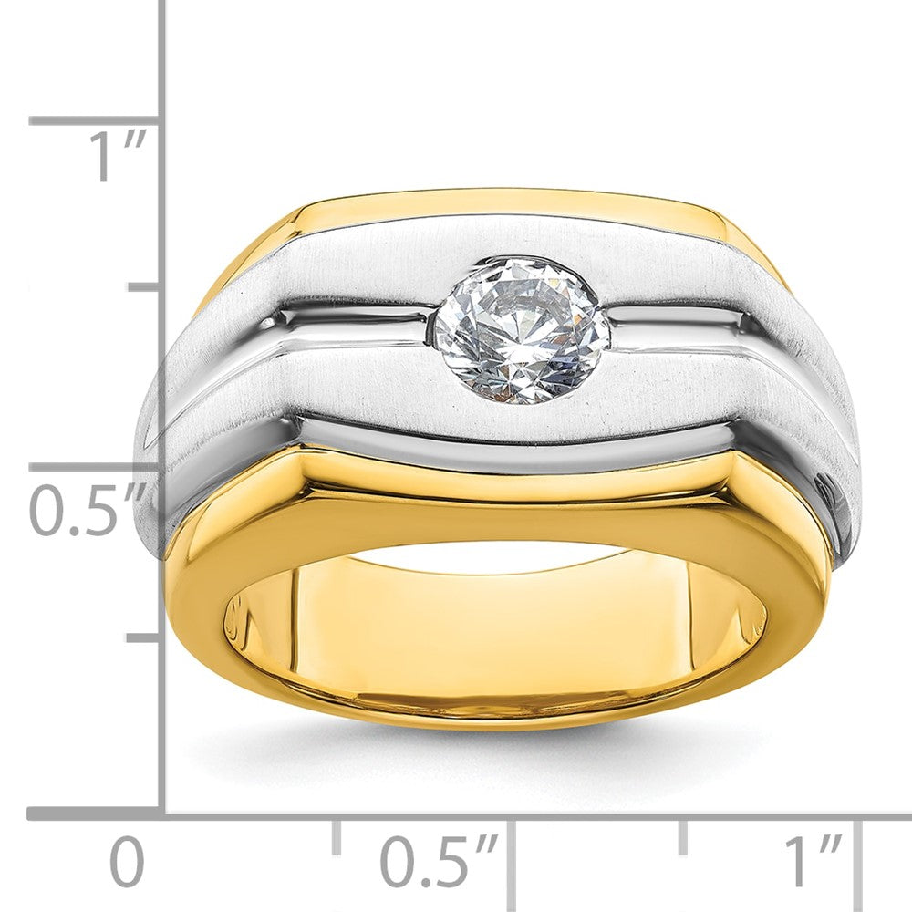 IBGoodman 14k Two-tone Polished/Satin Men's Ring Mounting