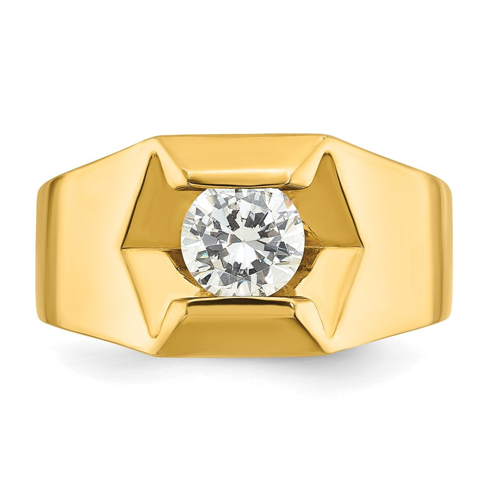 IBGoodman 14k 1 ct Lab Grown Diamond VS/SI+ G+ Complete Men's Ring
