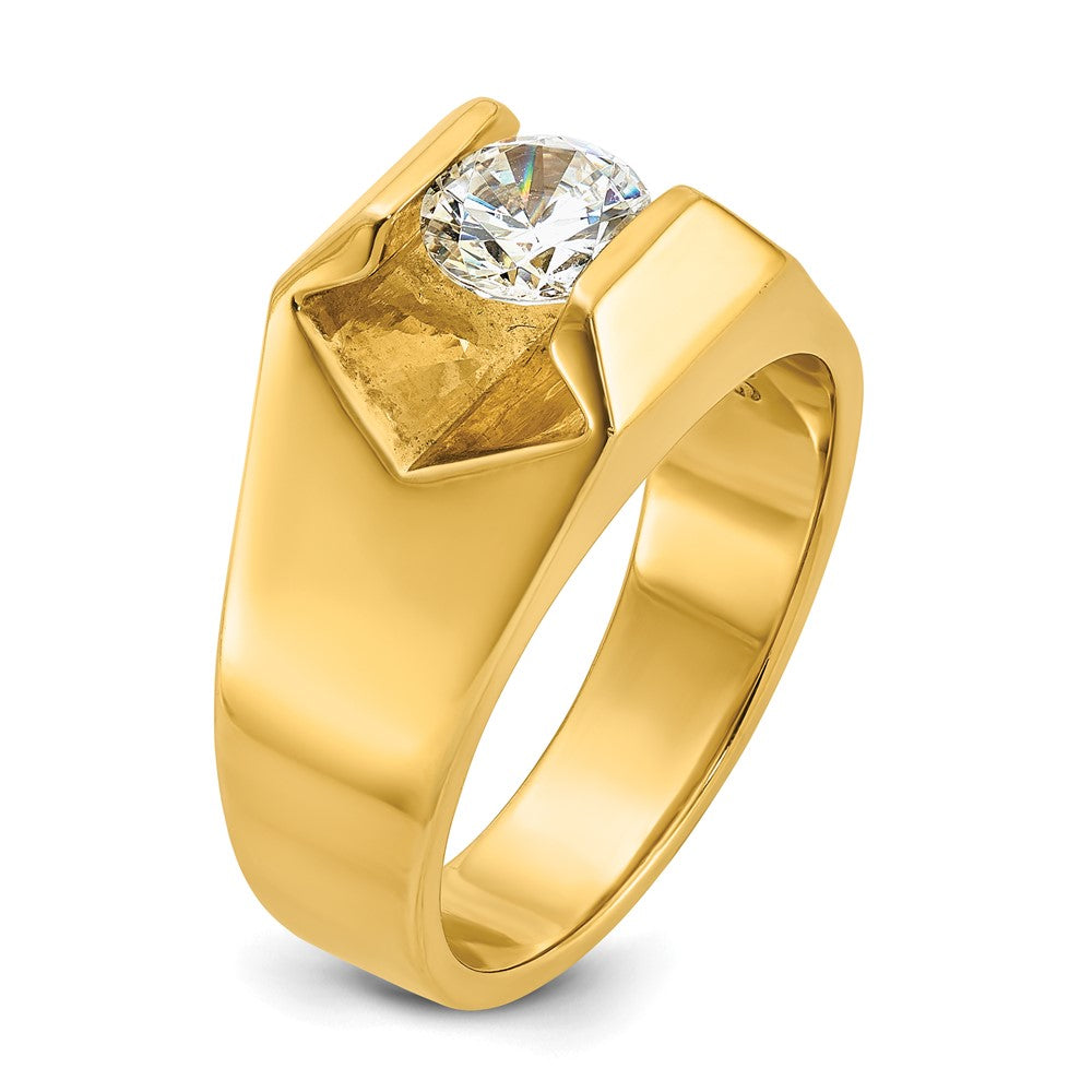 IBGoodman 14k 1 ct Lab Grown Diamond VS/SI+ G+ Complete Men's Ring
